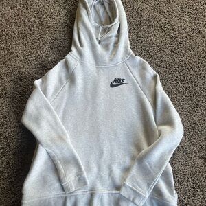 Nike Women's Light Gray Hoodie